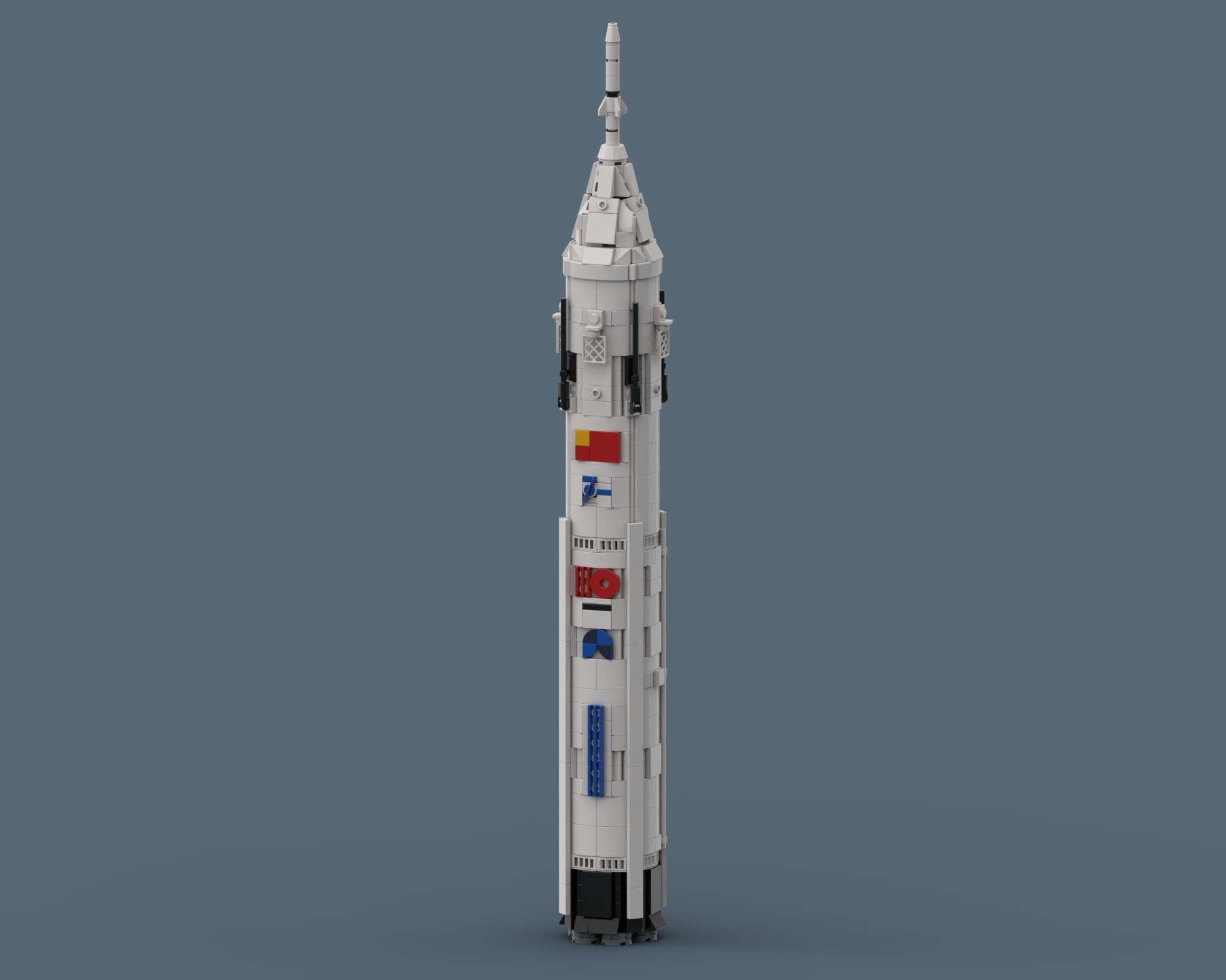 Long March 10A Mengzhou IFA - LEGO rocket Spaceflight MOC built from 1009 Bricks, made by SkySaac