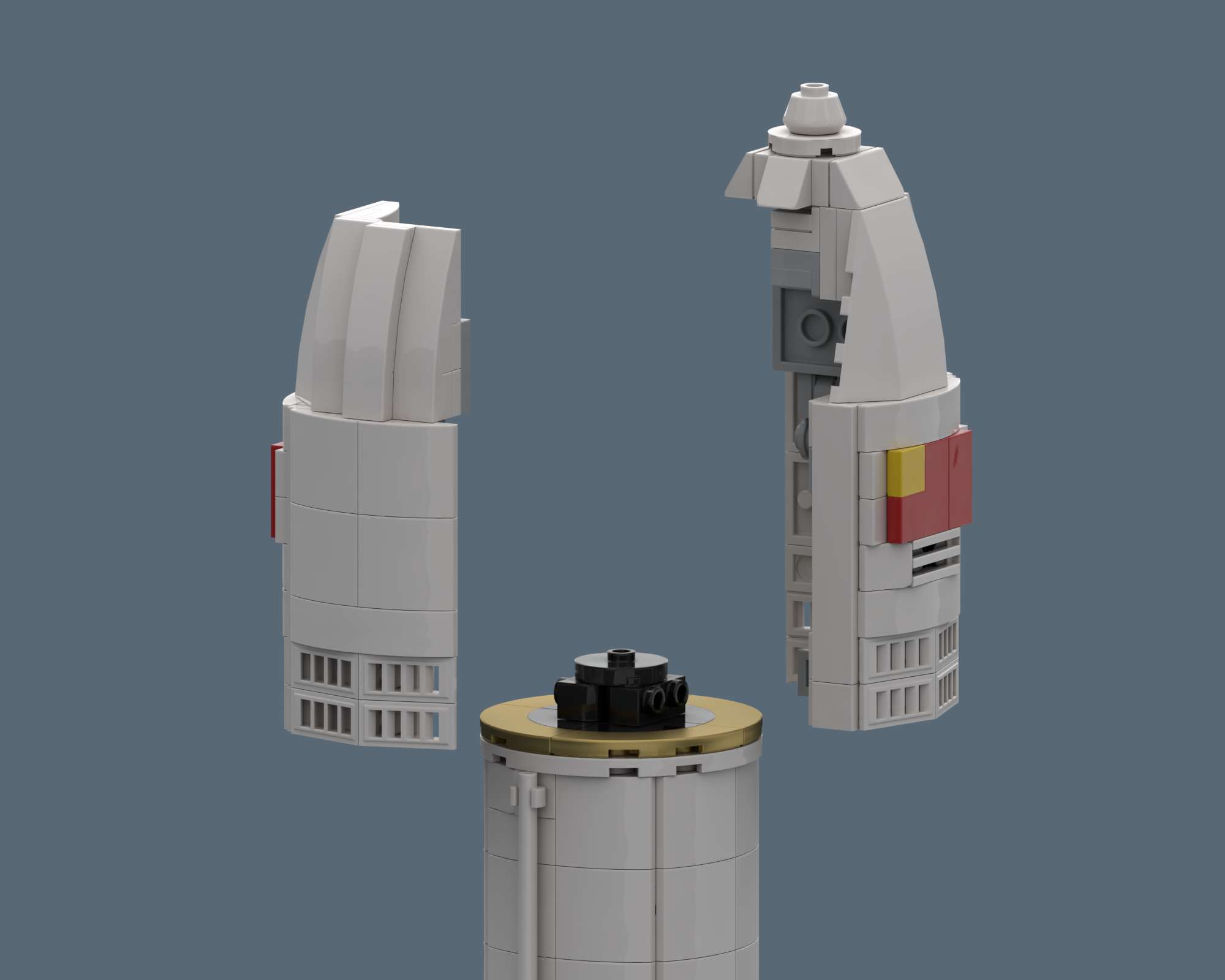 Long March 10B by SkySaac Long March 10B - LEGO rocket Spaceflight MOC built from 1097 Bricks, made by SkySaac