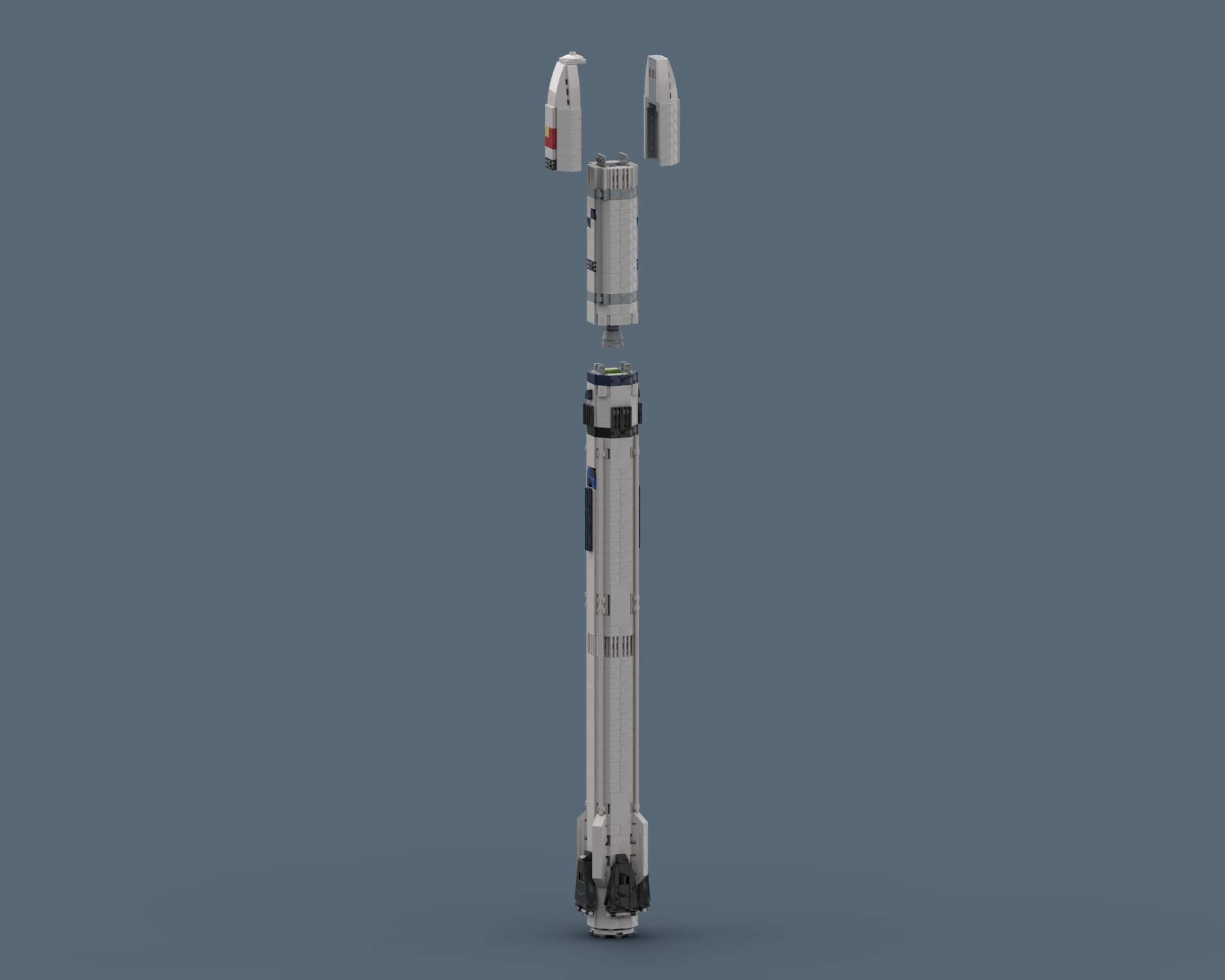 Long March 12A by SkySaac Long March 12A - LEGO rocket Spaceflight MOC built from 919 Bricks, made by SkySaac