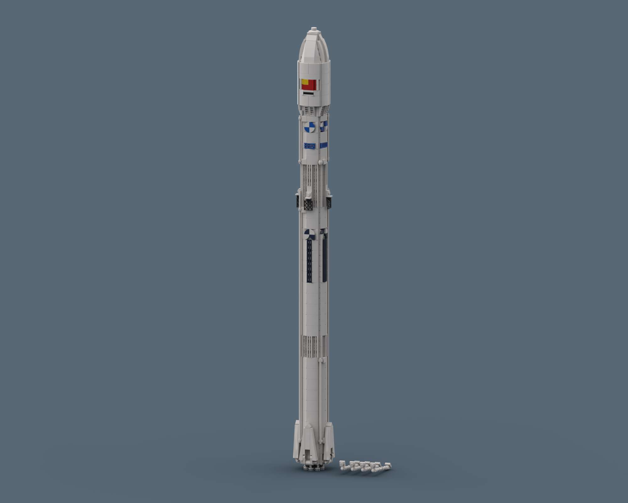Long March 12B by SkySaac Long March 12B - LEGO rocket Spaceflight MOC built from 1089 Bricks, made by SkySaac