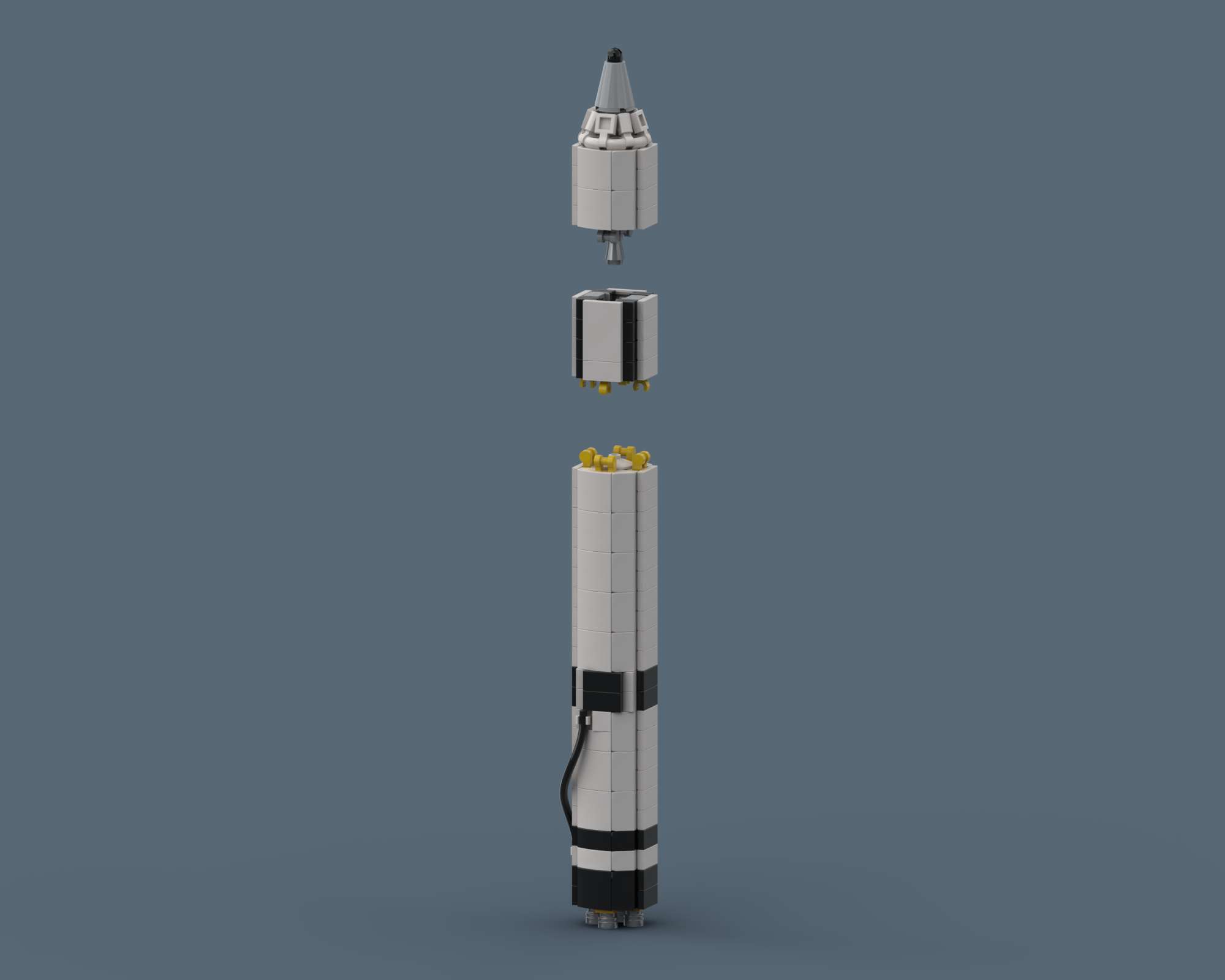 Long March 2 by SkySaac Long March 2 - LEGO rocket Spaceflight MOC built from 293 Bricks, made by SkySaac