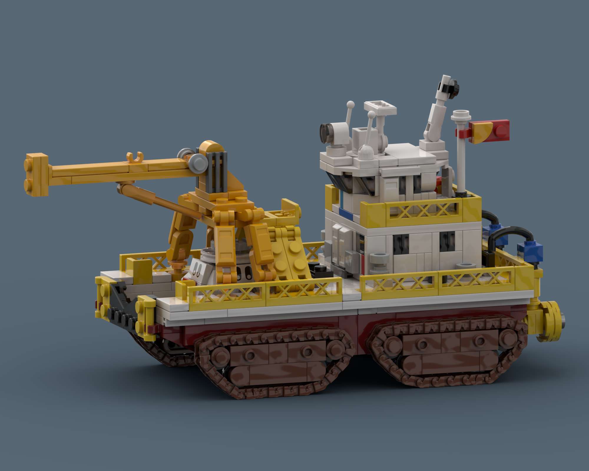 Mengzhou Tracked Recovery Ship - LEGO other Spaceflight MOC built from 636 Bricks, made by SkySaac