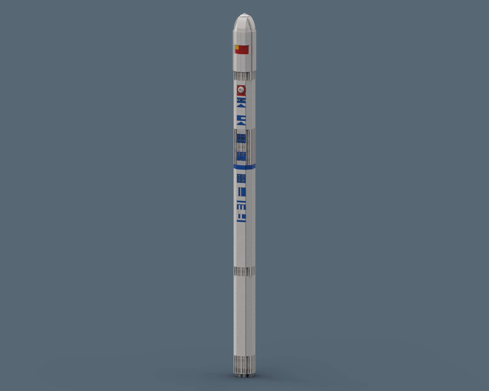 Tianlong-3 - LEGO rocket Spaceflight MOC built from 738 Bricks, made by SkySaac