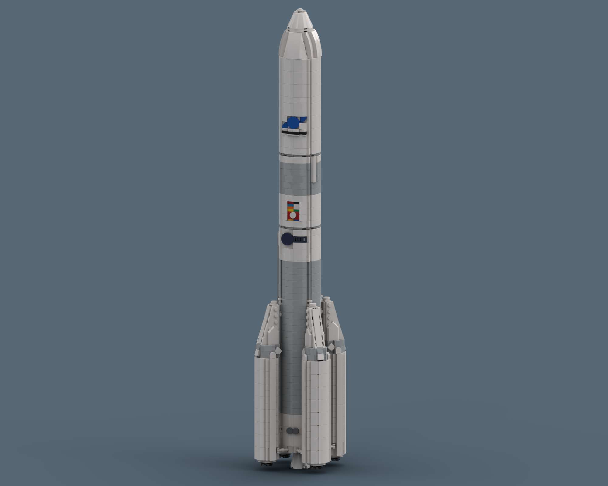 Ariane 64 by SkySaac Ariane 64 - LEGO rocket Spaceflight MOC built from 1653 Bricks, made by SkySaac