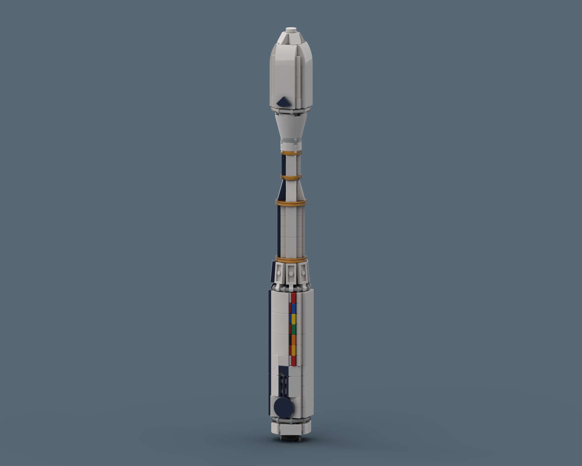 Vega C - LEGO rocket Spaceflight MOC built from 230 Bricks, made by SkySaac