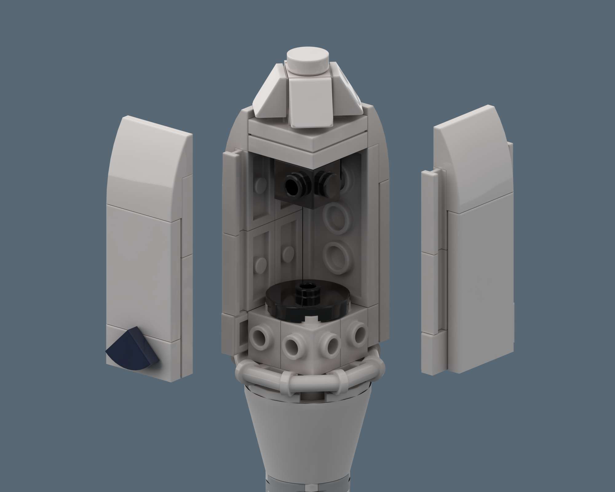 Vega C - LEGO rocket Spaceflight MOC built from 230 Bricks, made by SkySaac
