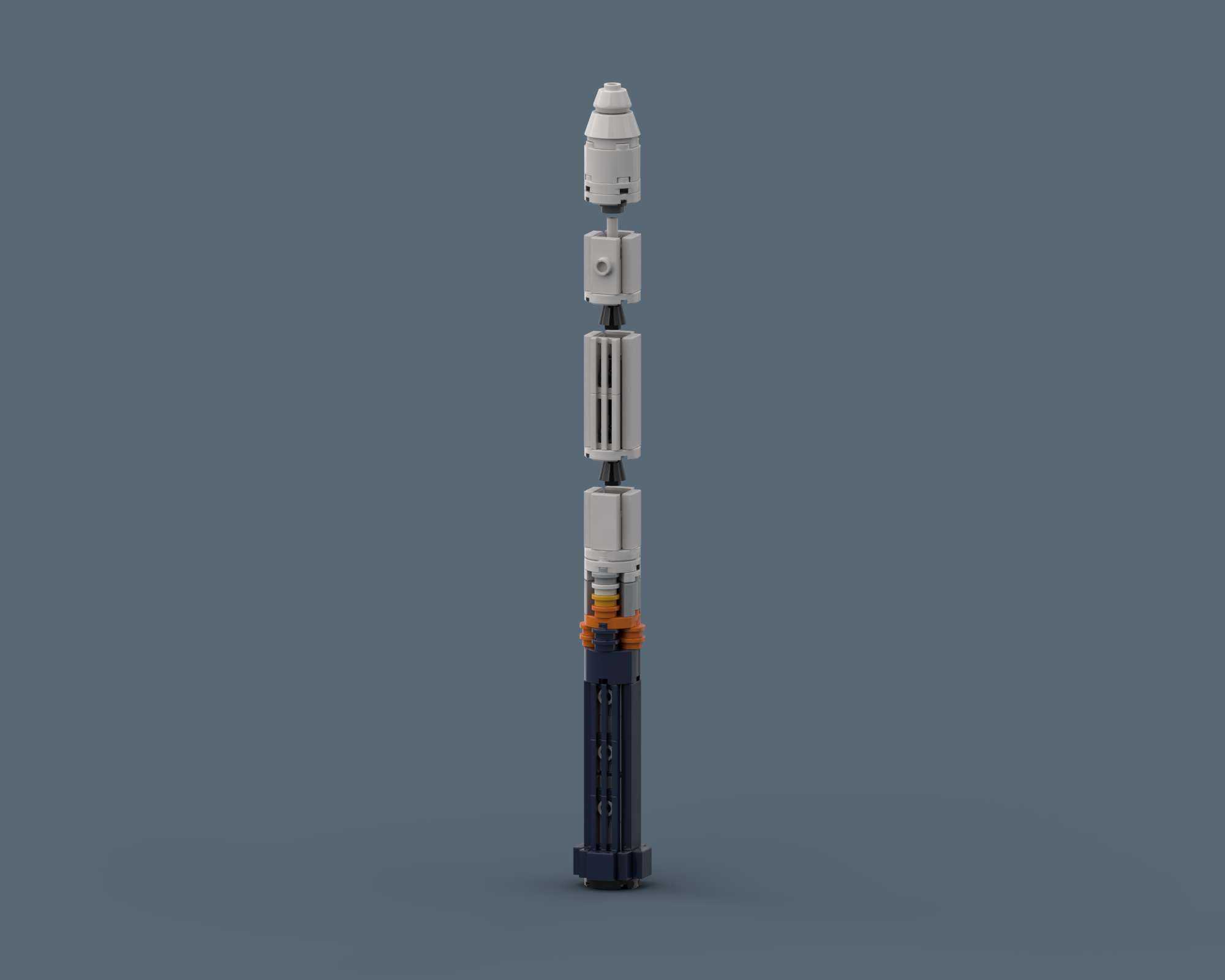 Vikram-1 by SkySaac Vikram-1 - LEGO rocket Spaceflight MOC built from 80 Bricks, made by SkySaac