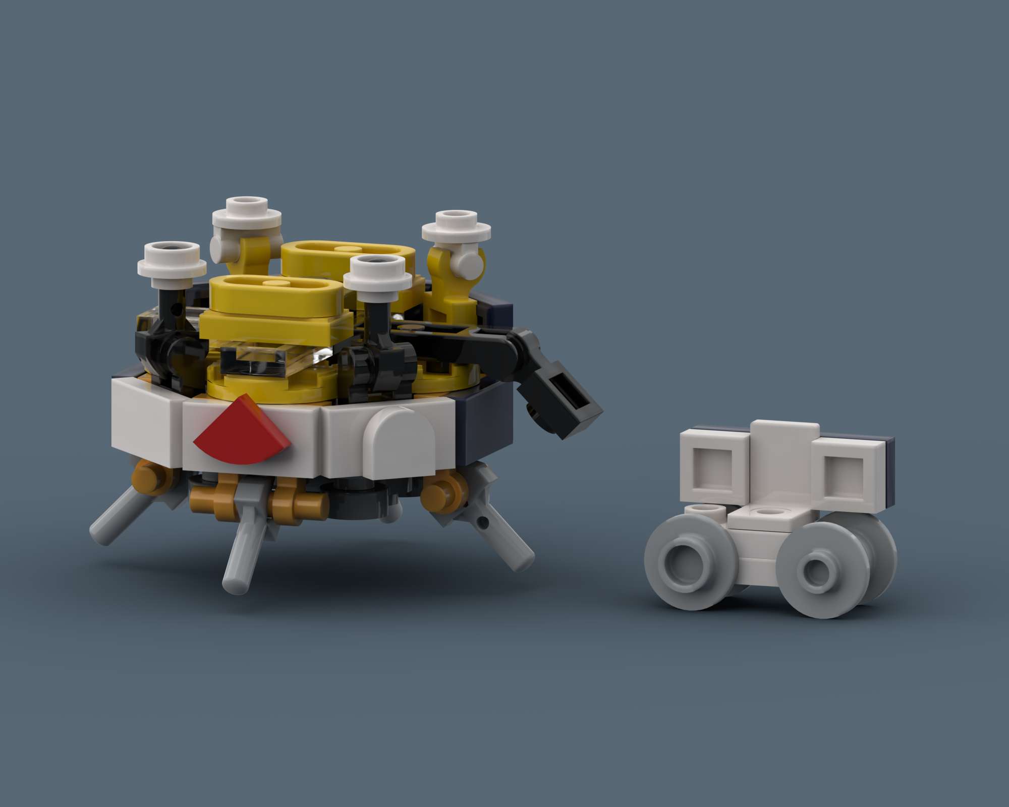 Griffin with FLIP by SkySaac Griffin with FLIP - LEGO spacecraft Spaceflight MOC built from 81 Bricks, made by SkySaac